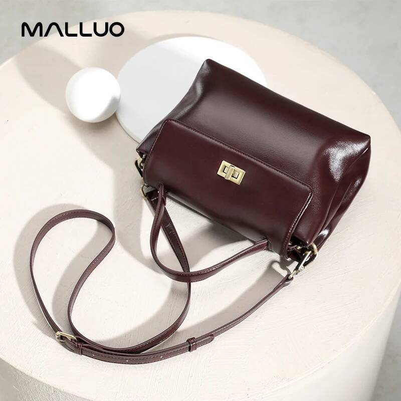 DHGM DHGM Cowhide Genuine Tote Bag for Women Soft Natural Cow Leather Fashion Crossbody Bags Female Shoulder Handbag Lady