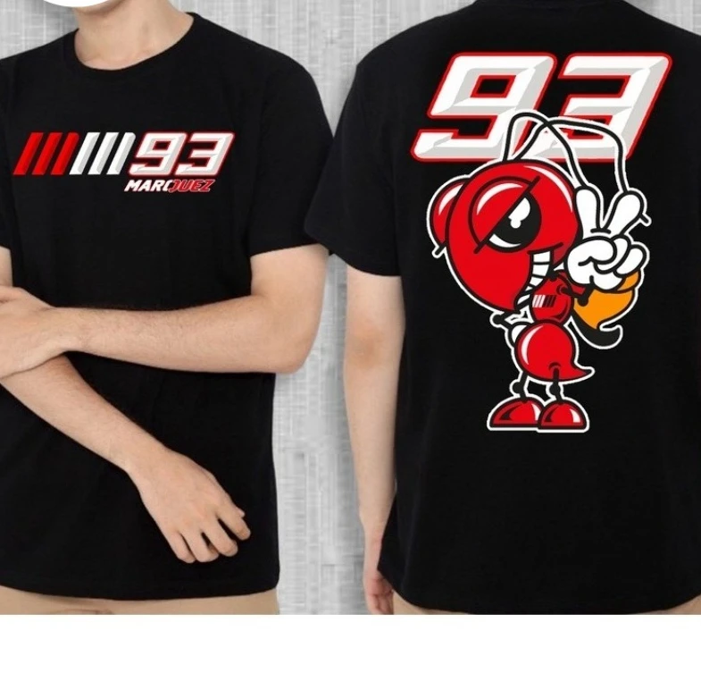 2025 Summer women Marc T Shirt Casual No. 93 Motor Marquezs T-shirt Graphic Short Sleeves Streetwear Unseix Top Tee