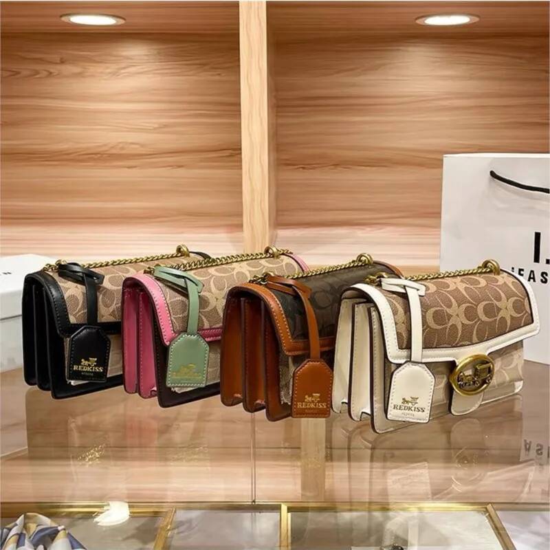 DHGM Light women's 2025 new high-end color contrast single shoulder underarm bag designer fashionable crossbody small squa