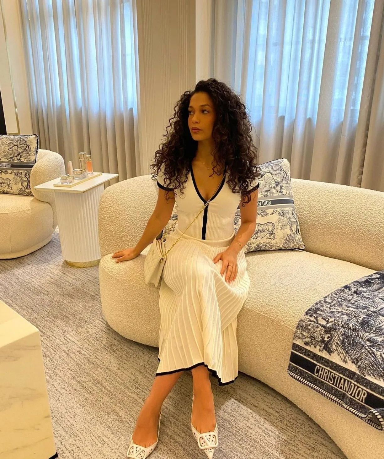 Summer Women White long Skirt Suit Short Sleeve V-neck crop top pleated set elegant dress 2 piece skirt set Plus Size S-3XL 250619