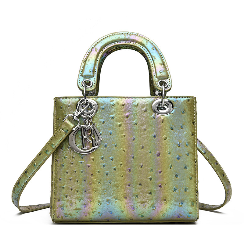 Free Shipping 2025 New Designer Bag High-end Trendy Colorful Genuine Leather Women's Handbag Fashionable High-quality Shopping Bag