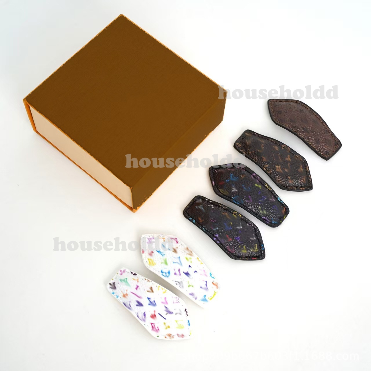 Womens Designer Headwear Cute Floral Cosmetic Clip Polka Dot Duckbill Clip Seamless Barrettes Bang Clip Hair Accessories Casual