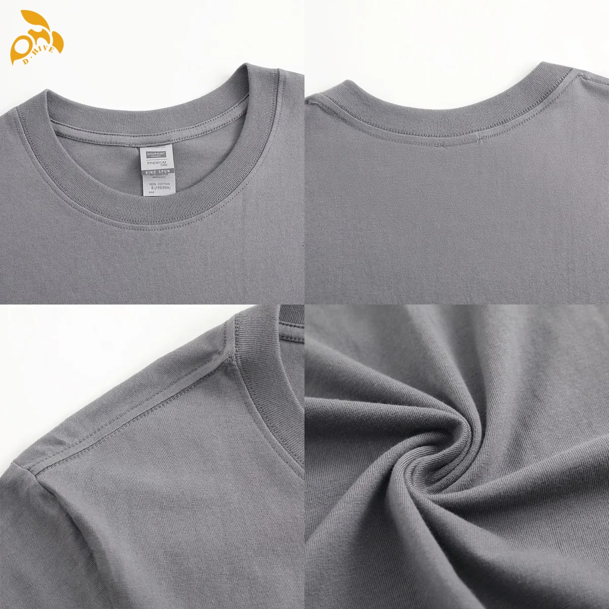 free shipping of customized American men's T-shirt 180GSM with exquisite patterns from US