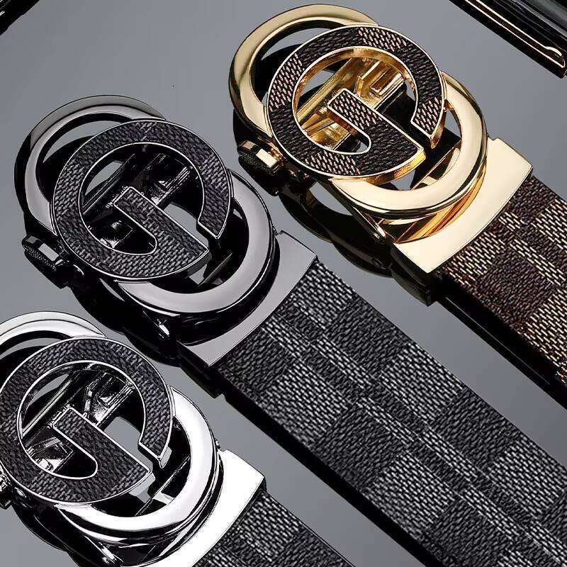 DHGadgets G-shaped Double-sided Colorful Automatic Buckle Men's Belt