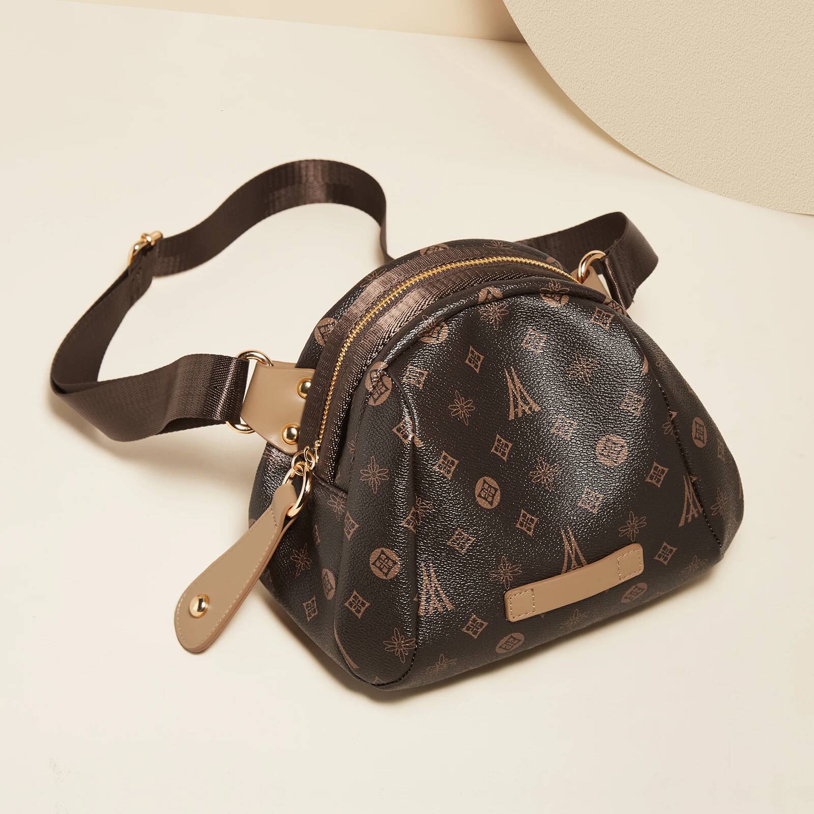 DHGM LAORENTOU PVC Shell Women Crossbody 2025 Fashion Large Casual Girl's Shoulder Purse Travel Bag Gift for Wife,Grilfriend