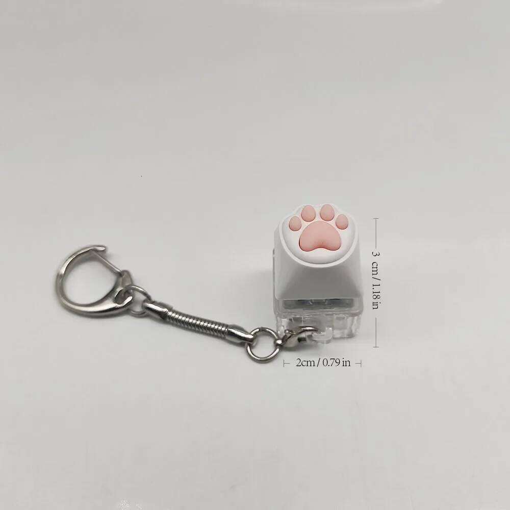 Cute Cat Claw Keychain - Fingertip Decompression Toy Key Tester Bag Pendant Perfect for Couples' Festival Gift Good quality
