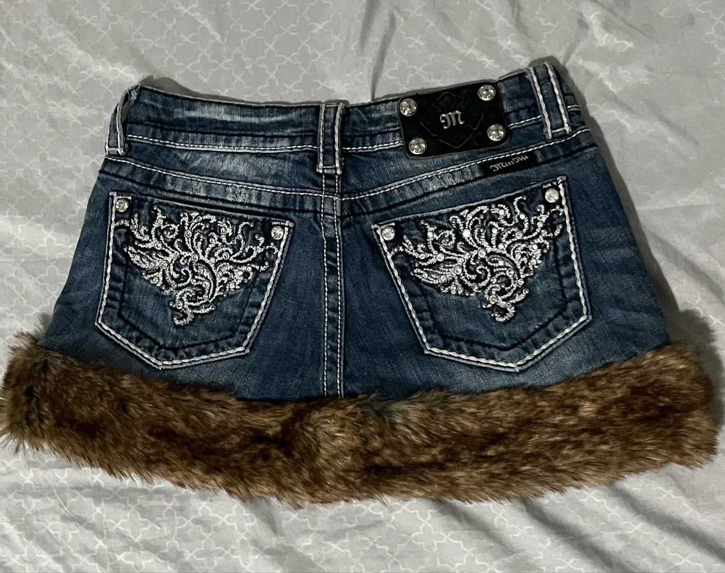 Y2K Retro Denim Skirt Harajuku Goth Raw Edge Skirt Light Blue Low Waist Mini Skirt Casual Autumn Winter Sexy Slim Fit Hip Skirts 250619