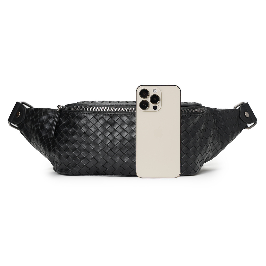 new Free shipping designer cross body for Men Fashionable small chest bag hand woven versatile small waist bag simple back shoulder bag