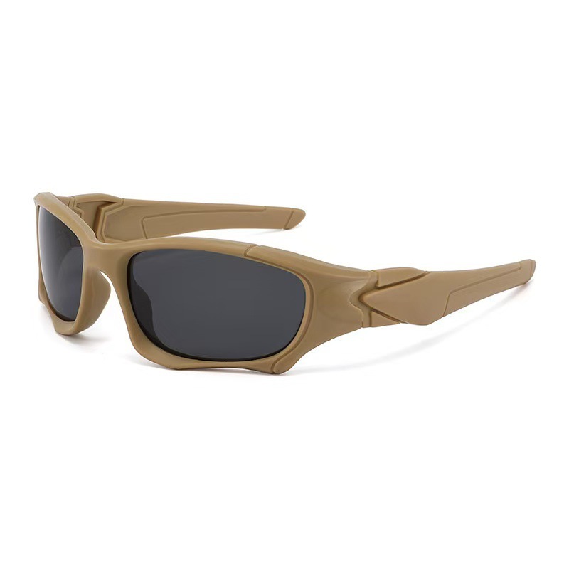 Designer sunglasses Hip hop Luxury Eyewear Steampunk Cycling Sunglasses Thick Bottom Frame Brass Metal UV400 Windproof Sports Eyewear