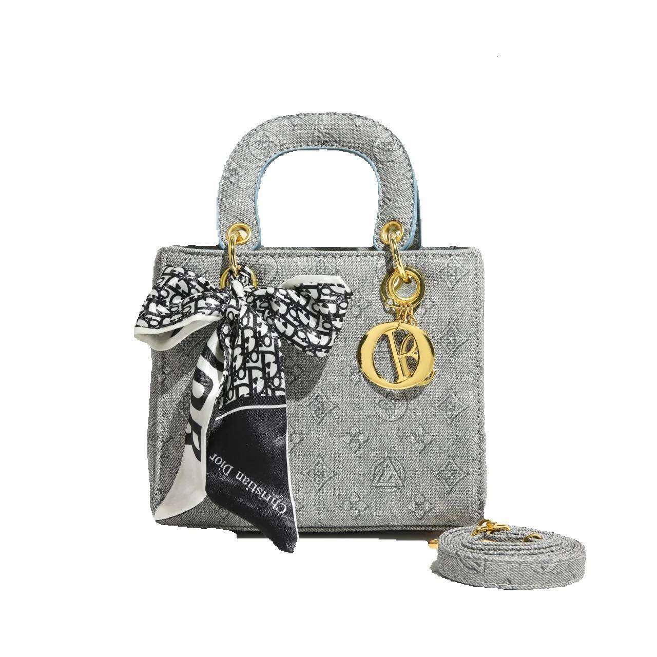 Free Shipping 2025 New Designer Bag Retro High-end Elegant Printed Scarf Women's Handbag Fashionable High-quality Shopping Bag