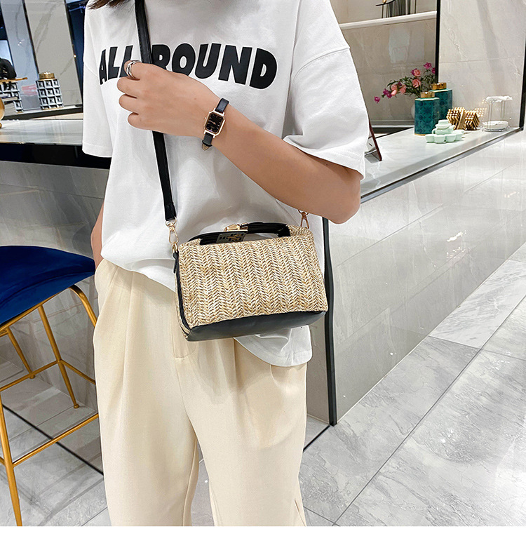 Free Shipping 2025 New Designer Bag Fashionable And High-quality Shopping Bag Multifunctional Crossbody Bag Simple And Fresh Straw Woven Single Should