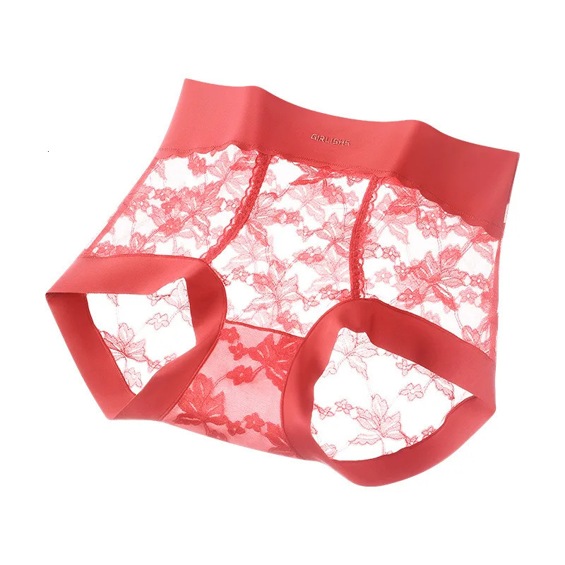 French Lace High Waist Plus Size Womens Panties 100KG Cotton Tummy Control Hip Lift Antibacterial Extended Sexy Underwear 250609