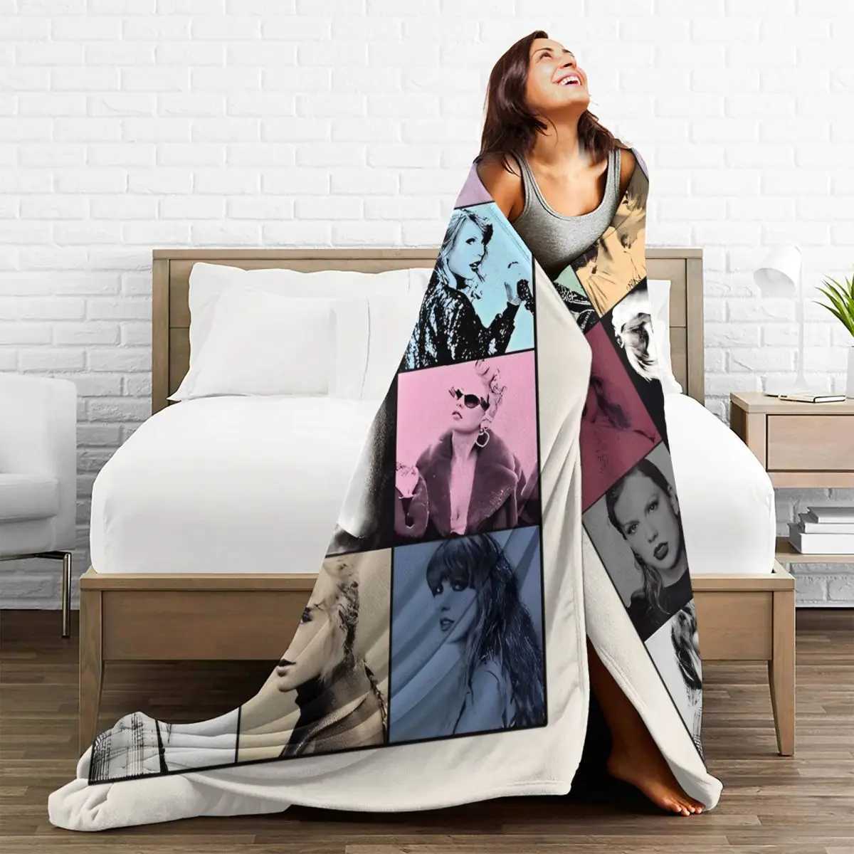 The Eras Tour Blanket Flannel Print Tayloring Portable Lightweight Thin Throw Blankets for Bedding Outdoor Quilt T250620