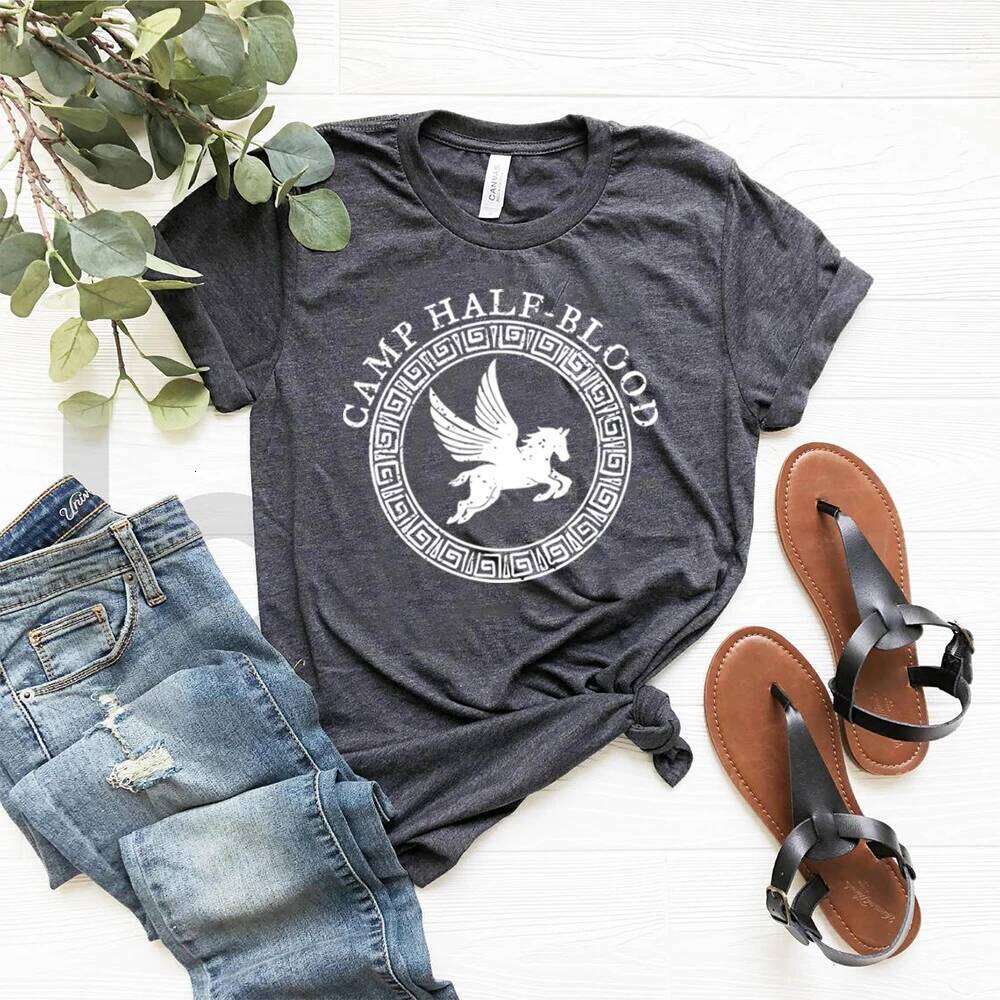 Half Blood Shirt Percy Jackson And Olympian SPQR T-Shirt Vintage Camp Half-Blood Chronicles Branches T-Shirt Hipster Tops
