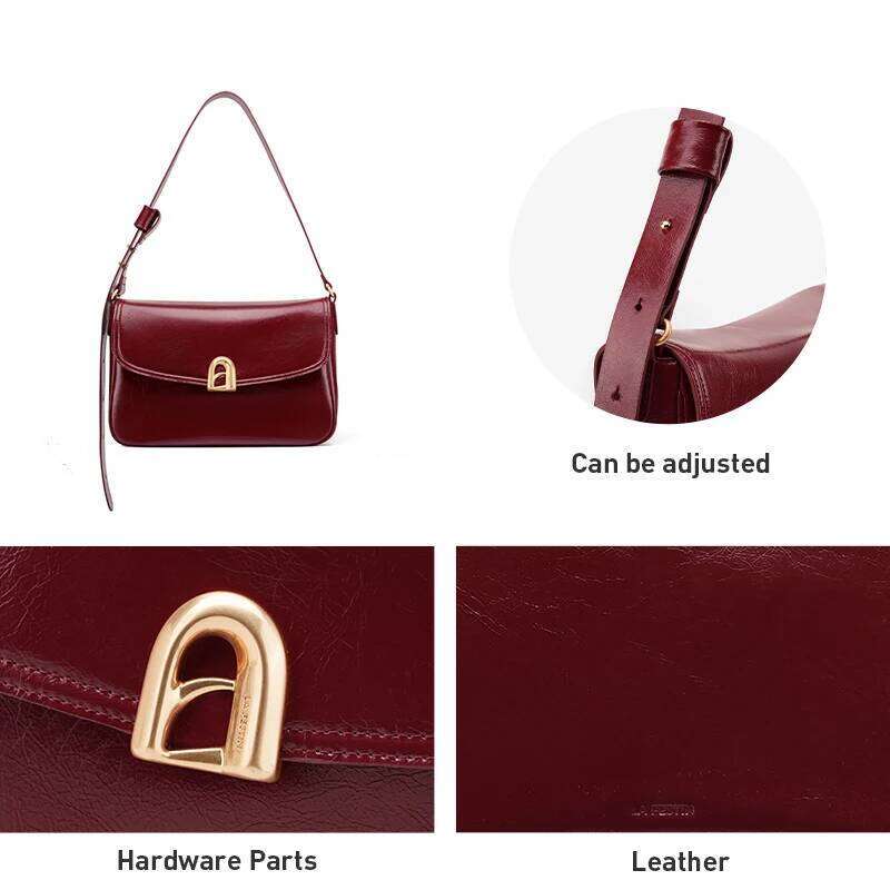 LA FESTIN Women's Bag 2024 Trend Ladies Shoulder Crossbody Large Capacity Leather Fashion Messenger Bag A-Line Door