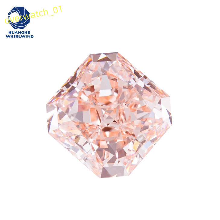 Fancy Color IGI Certified Pink CVD Lab Diamond Pear Oval Radiant Princess Cut Fancy Shape Lab Grown Diamond HPHT Loose Diamond