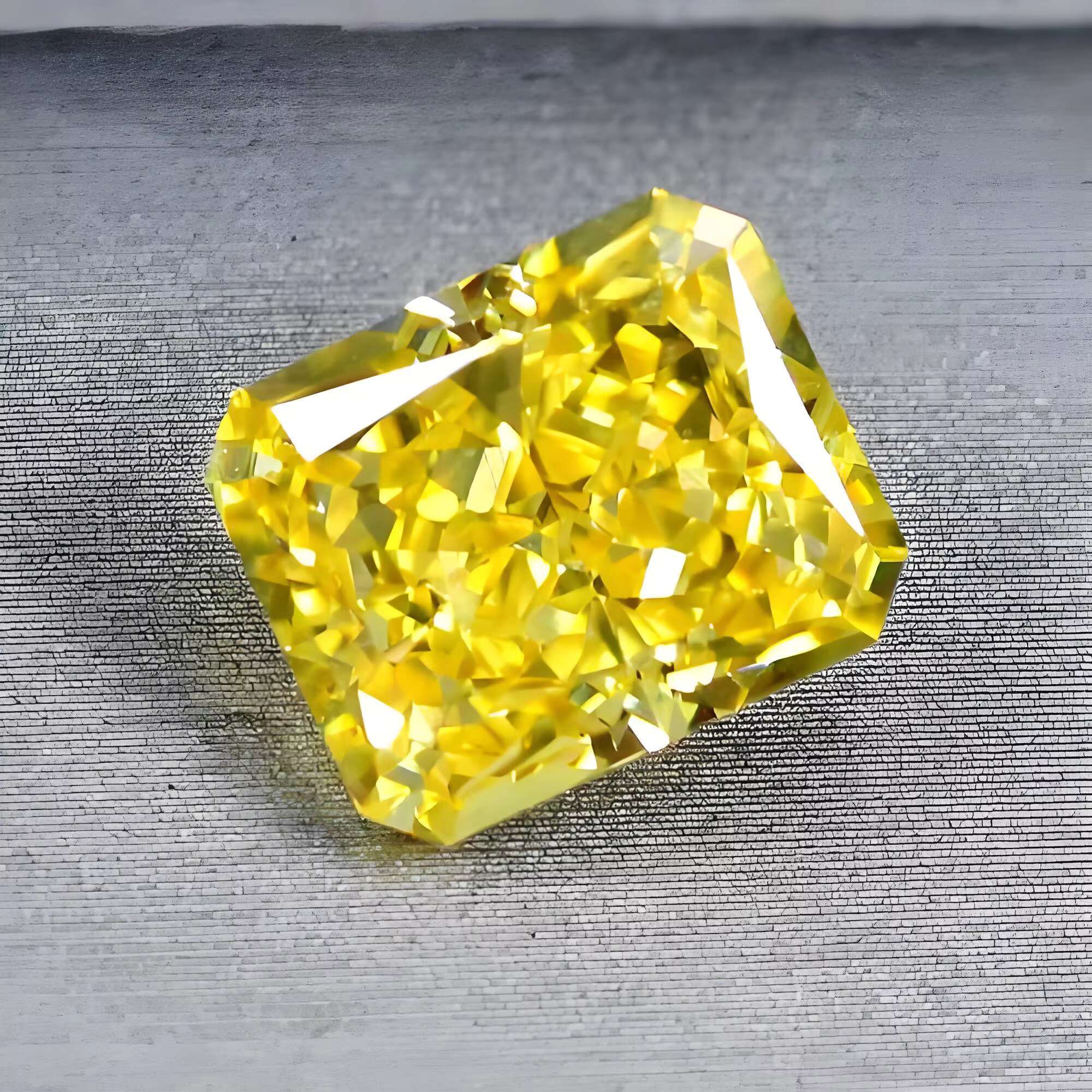 Yellow Radiant Cut 0.5carat- 2.5carat Lab Grown Diamond HPHT CVD Diamond Fancy Yellow Color VVS VS 3EX LooseDiamond IGI GIA