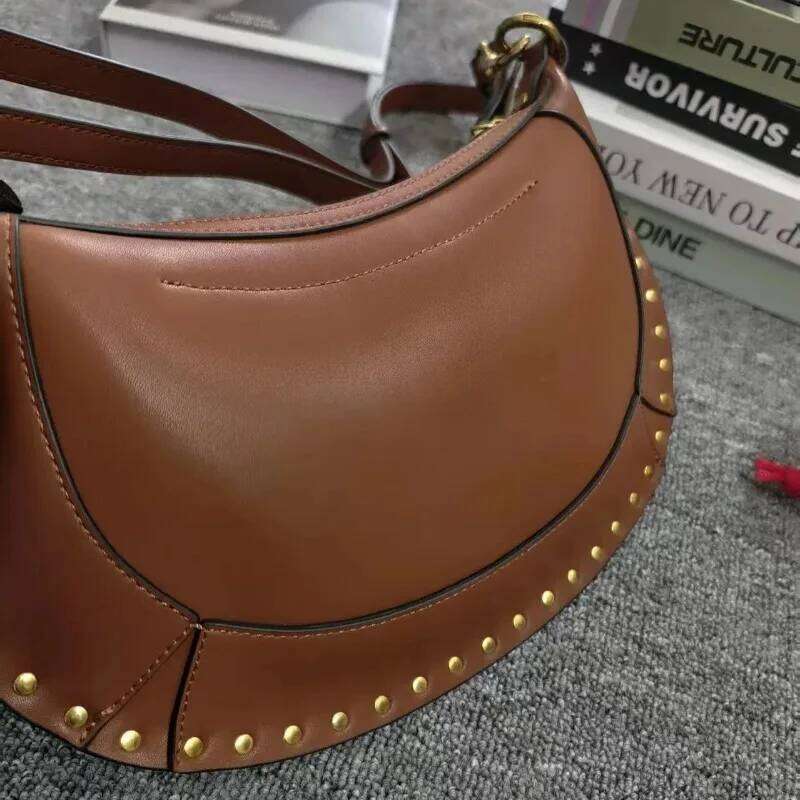 Popular Moon Classic Fashion Rivet Retro Single Shoulder Handbag Diagonal Cross Bag