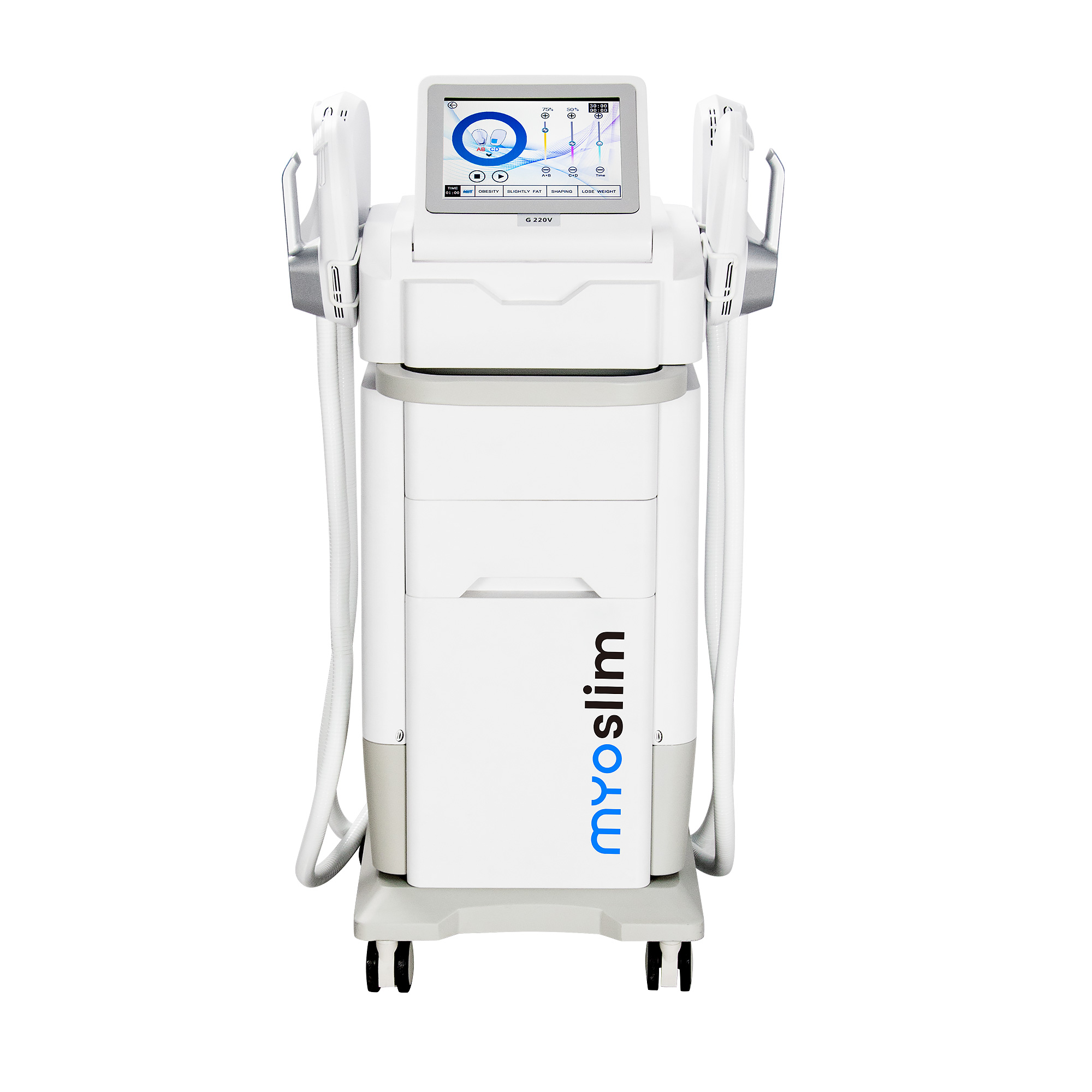 Myoslim EMS White 15 Tesla Professional Build Muscles Body Sculpting Device Ems RF Electromagnetic Muscle Stimulate Slimming Machine
