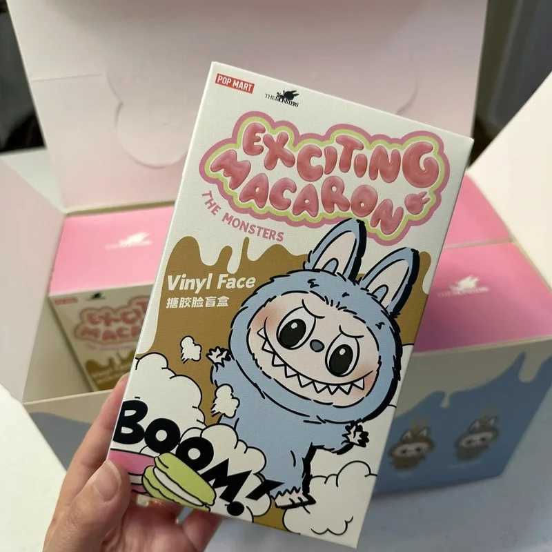 100% Original Labubu V1 The Monster Macaroon Blind Box Vinyl Face Genuine Version Labubu Series Keychain Bag Pendant Collectible Z250620