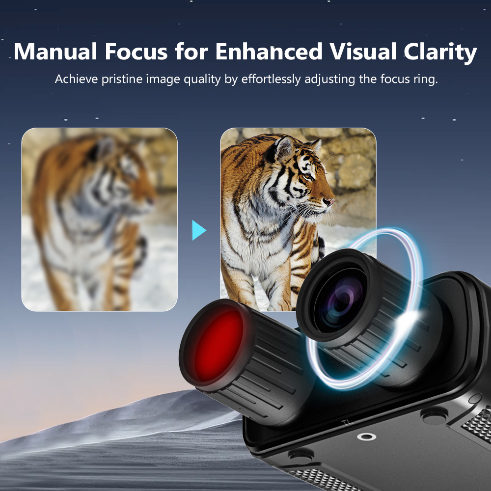 4K Night Vision Binoculars 64GB Infrared Night Vision Goggles 3 inch Large Screen 8X Digital Zoom Tactical Light for Camping Hunting