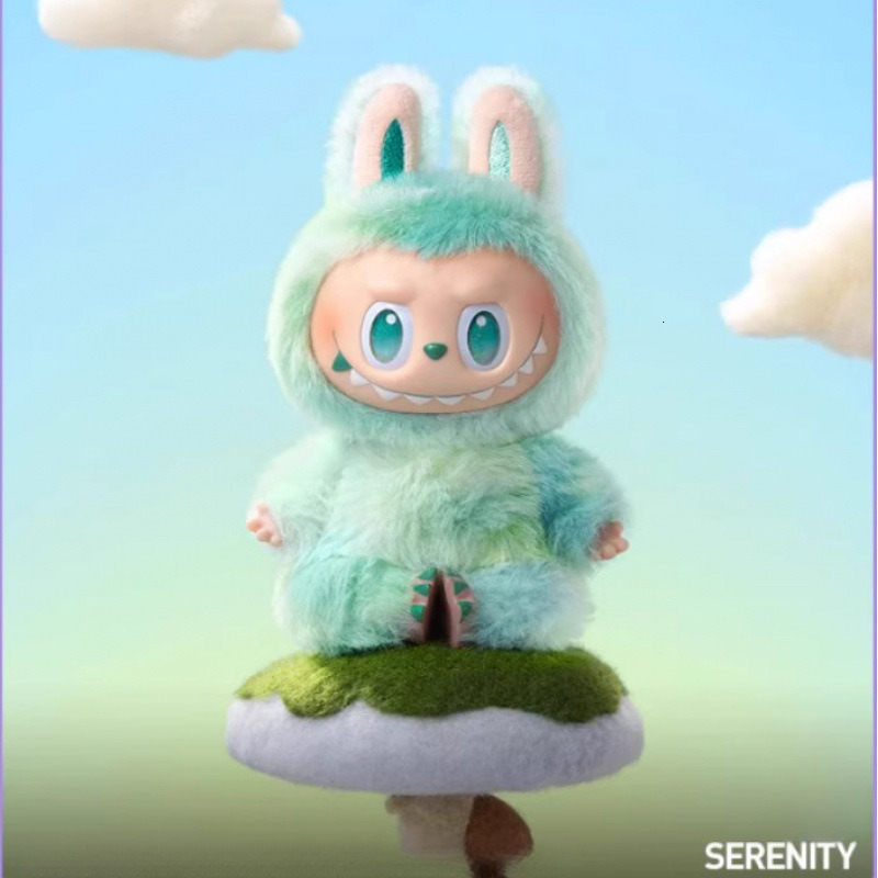 Designer Keychain Cross-border New Bubble Mart LABUBU Front High Energy Vinyl Plush Pendant Macaron 3rd Free Delivery Generation Blind Box Doll