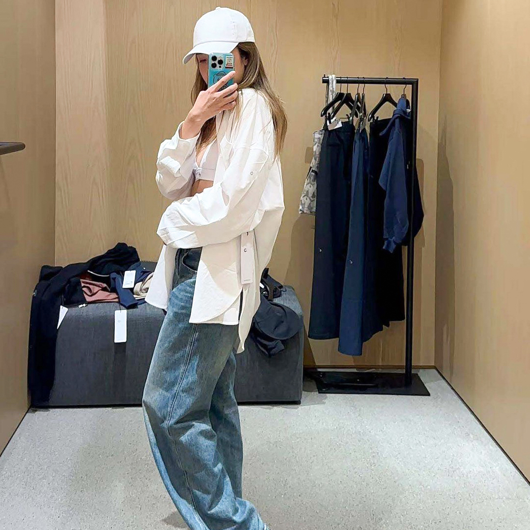 2026 Gym Clothe Set New Women Street Shirt Dreamscape Outdoor Button Down Long Sleeve Outdoor Casual Loose Top Jacket Lightweight And Thin Breathable 
