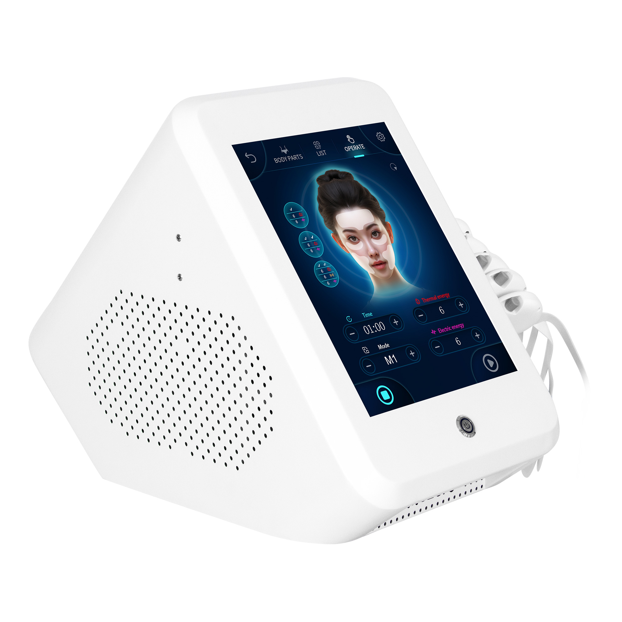 Wrinkle Removal Anti Aging Microcurrent Facial Lifting Skin Tightening EMS RF Facial Machine Activate Collagen Profession