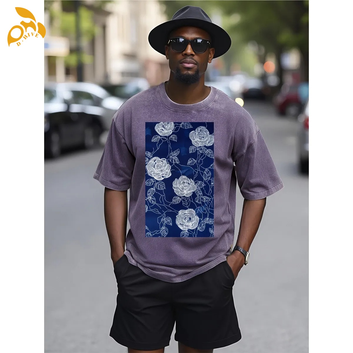 free shipping of customized Dirt-resistant American General Heavyweight T-shirt DTG with exquisite patterns from US
