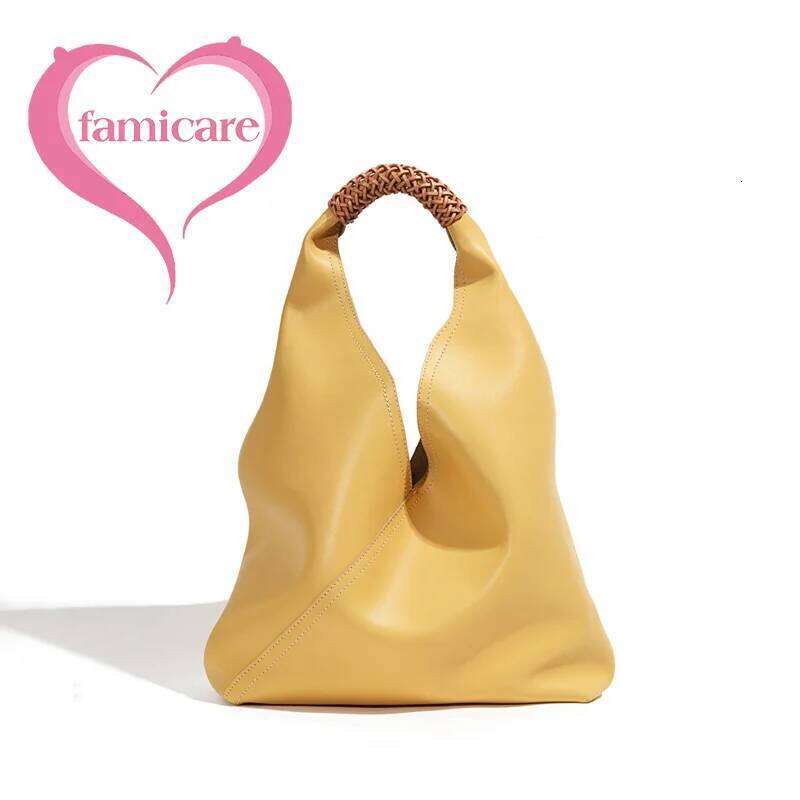 Women's 2023 Trend Female Leather Armpit Bag Lady High Level Large Capacity Dumpling Tote Shoulder Pack Commuting Handbag 2025/06/20