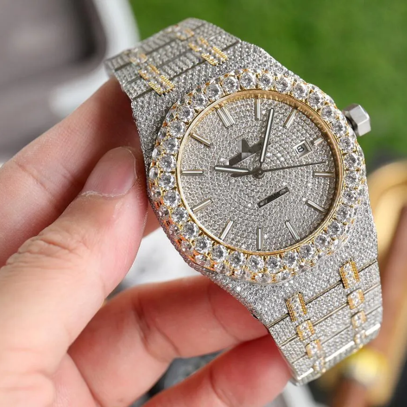 Top-notch design Moissanite watches, mechanical watches, diamond watches, men's and women's hip-hop style wristwatches