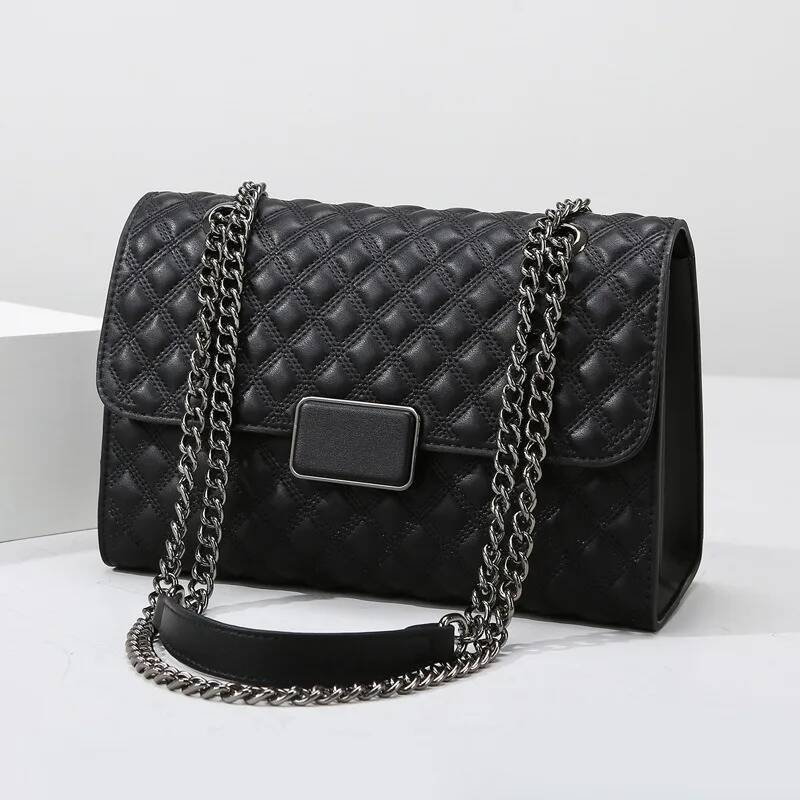 DHGM Women's crossbody simple dia grid chain fashionable shoulder versatile texture, underarm bag, women's