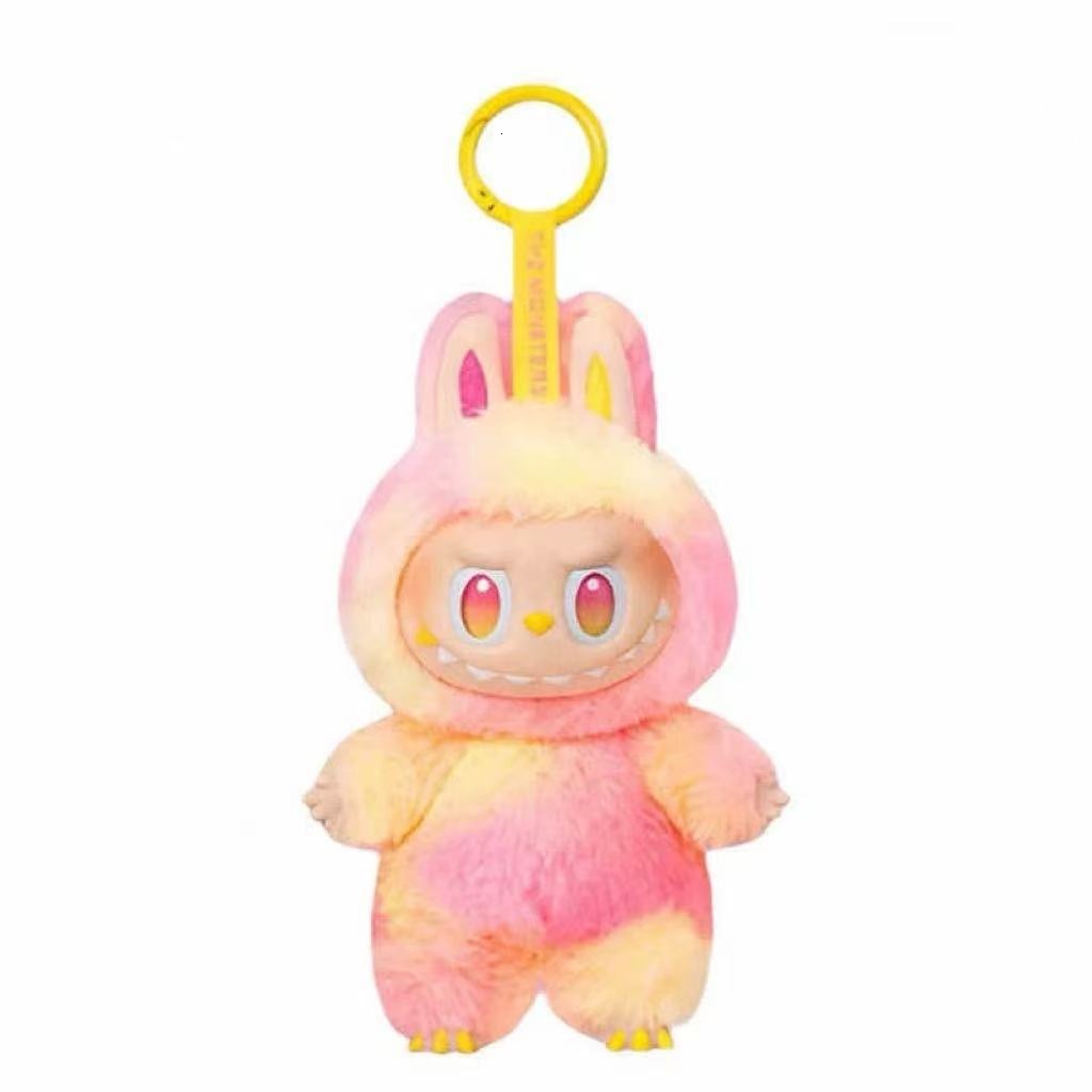 Designer Keychain Labubu 3.0 Gradient Color Labubu Third Generation Free Delivery Version Vinyl Face Pendant Collectible Heartbeat Macaron Plush Toy