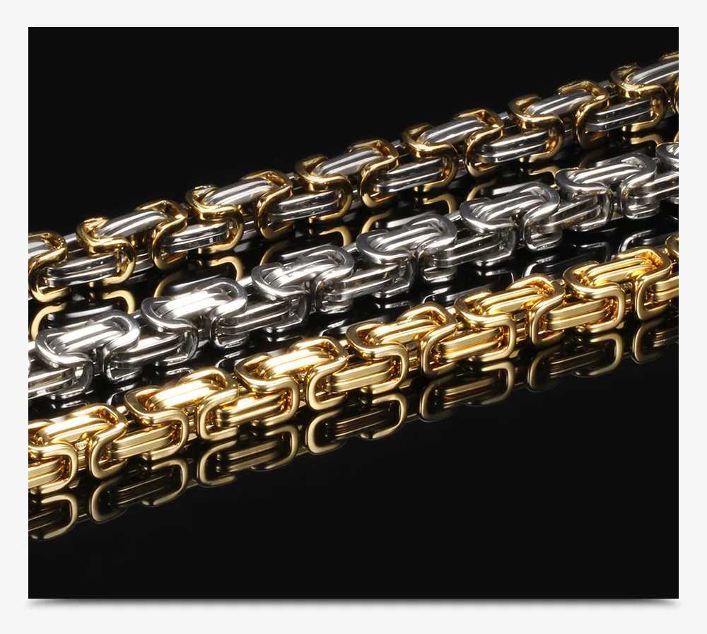 HNSP 8MM Stainless Steel Bracelet for Men Hand Chain Motorcycle Bikes Rock Male Jewelry W250620