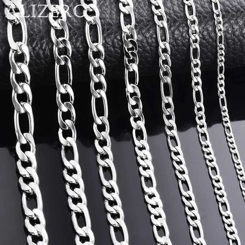 Wholesale 925 Sterling Silver Necklace Long Chain Lobster Clasp Men and Women Engagement Jewelry W250620