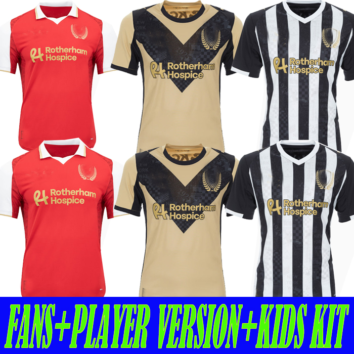 25/26 Rotherham United soccer jerseys 2025 2026 BECCHIO REVELL Centenary Home Away Third Kits football shirts men sets uniform men and the kids kit
