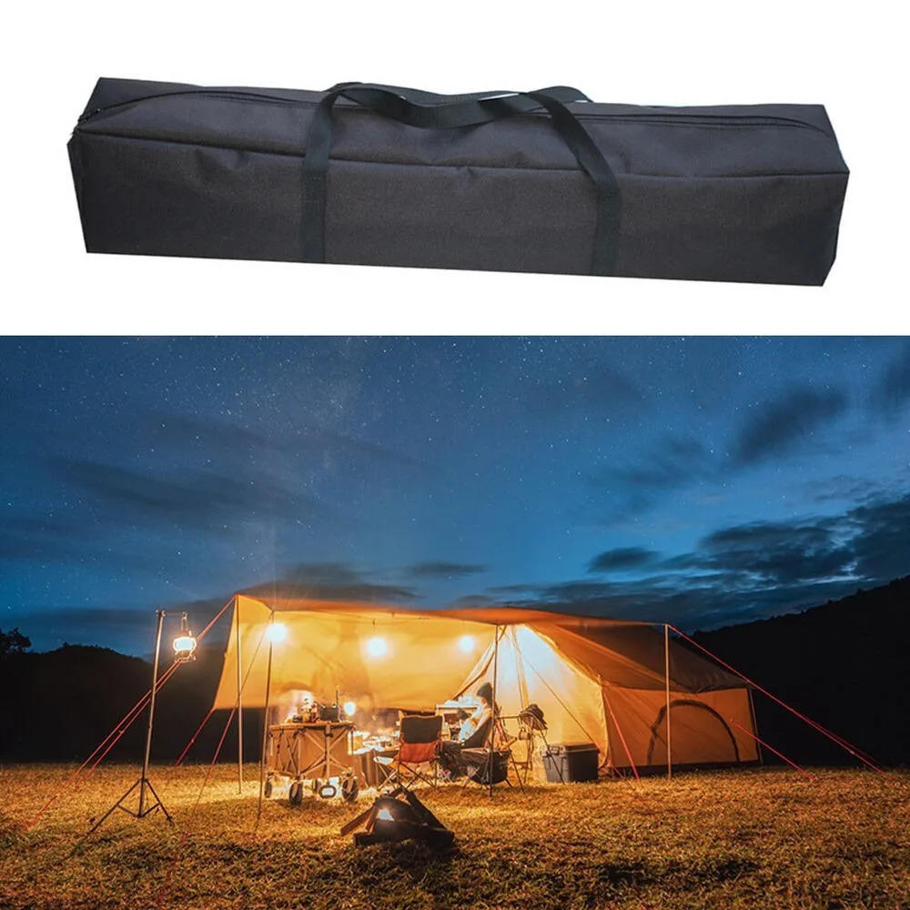 Canvas Canopy Pole Bag Camping Tent Swag Storage Pouch Large Capacity Travel Picnic Handbag Waterproof Luggage Pack 250612