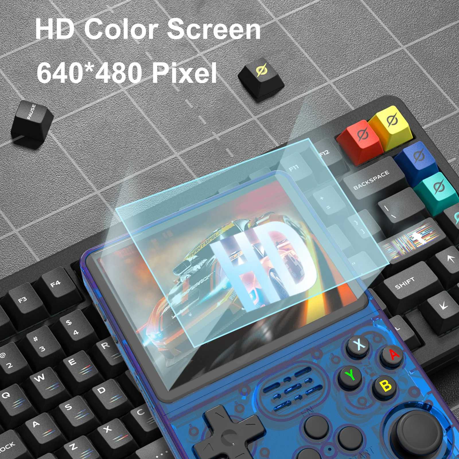 R36S Open Source K36 Handheld Game Console 3.5 Inch IPS Screen Built-in 16000 Games Ports Online Doubles For PS1/PSP/DC B250620