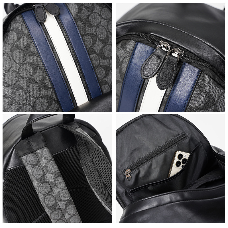 Free shipping designer cross body for Men Splicing contrasting color backpack backpack Korean fashion backpack travel bag computer bag
