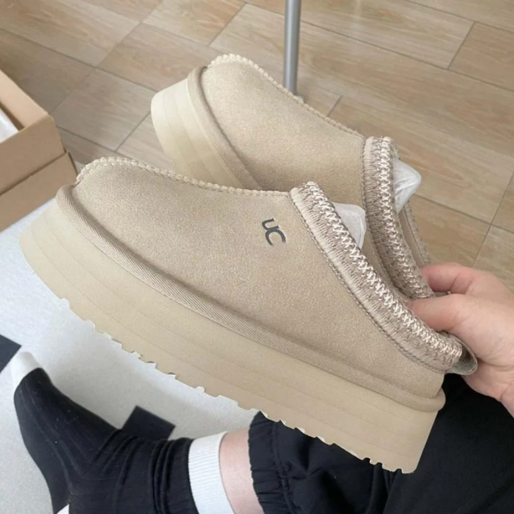 tasman designer Platform slippers Tazz Suede Shearling chestnut womens slides Tazzette Classic mini basic goldencoast clogs Booties