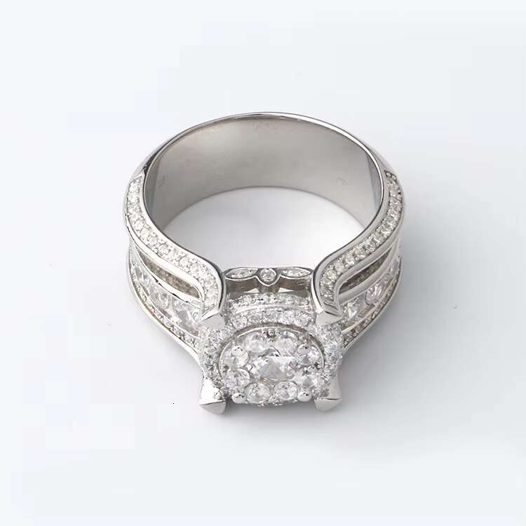 Sterling Silver Hip Hop Earrings with Customizable LUCK Design & Dazzling VVS Moissanites