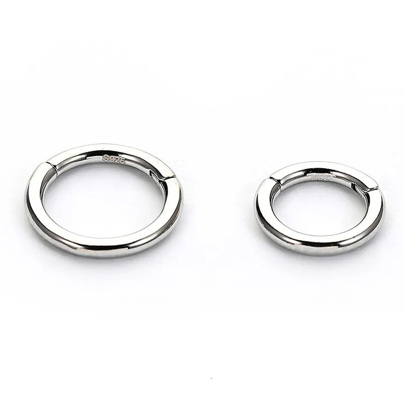 1PC 925 Sterling Silver Classic Trendy Nose Ring For Women Sexy Ear Cartilage Pircing Jewelry 250613