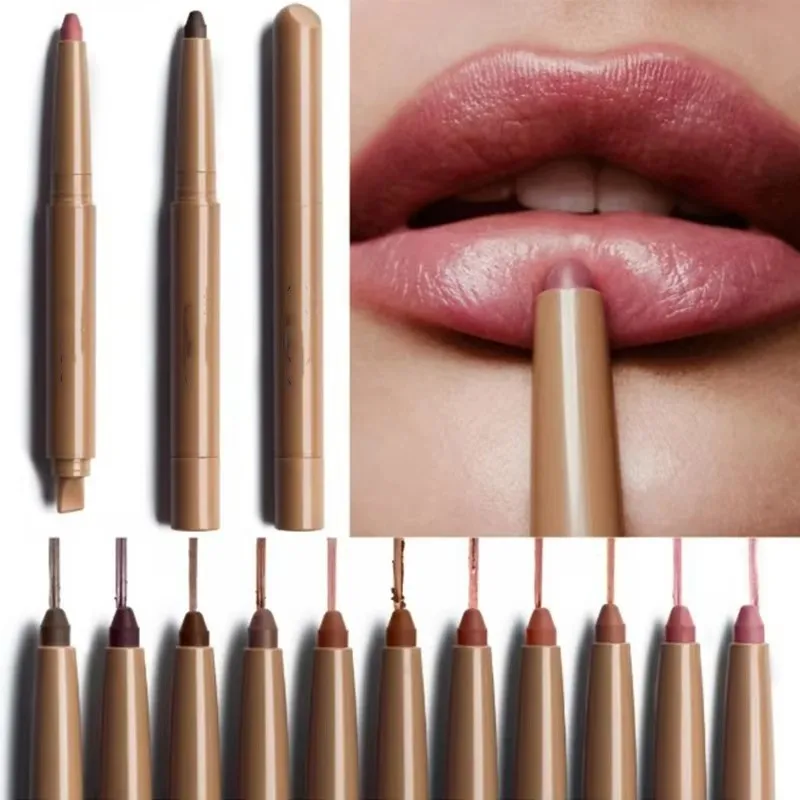 Make Up Lipliner 11 Colors Waterproof Lip Liner Pencil Lift Soft Neutral Pink Balance Caramel Brown Lip Contour Matte Lipstick Pen Long Lasting Retro 