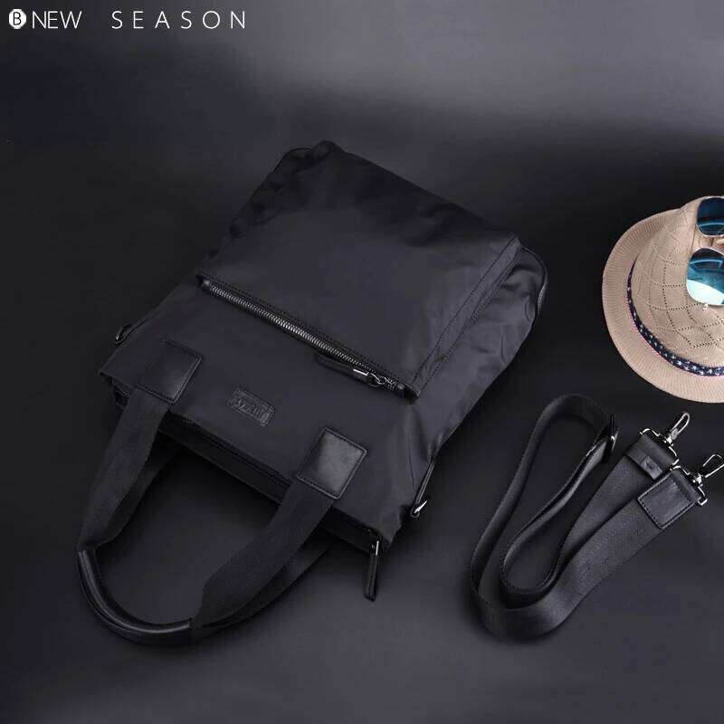 BJIAX Korean Book Men Business Handbag Vertical Casual Crossbody Shoulder Men's Bag Oxford Cloth