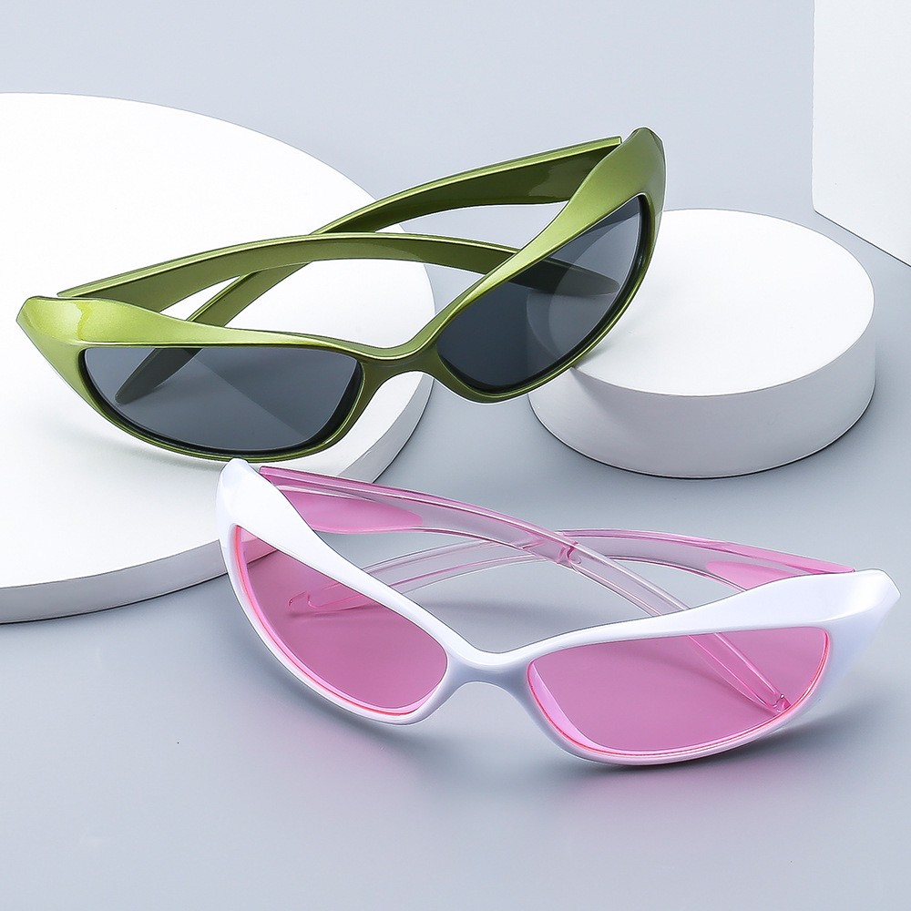2025 New Luxury sunglasses Y2K Neon Punk Unisex Sunglasses Influencer Street Style Urban Statement Eyewear Trendy for Men Women