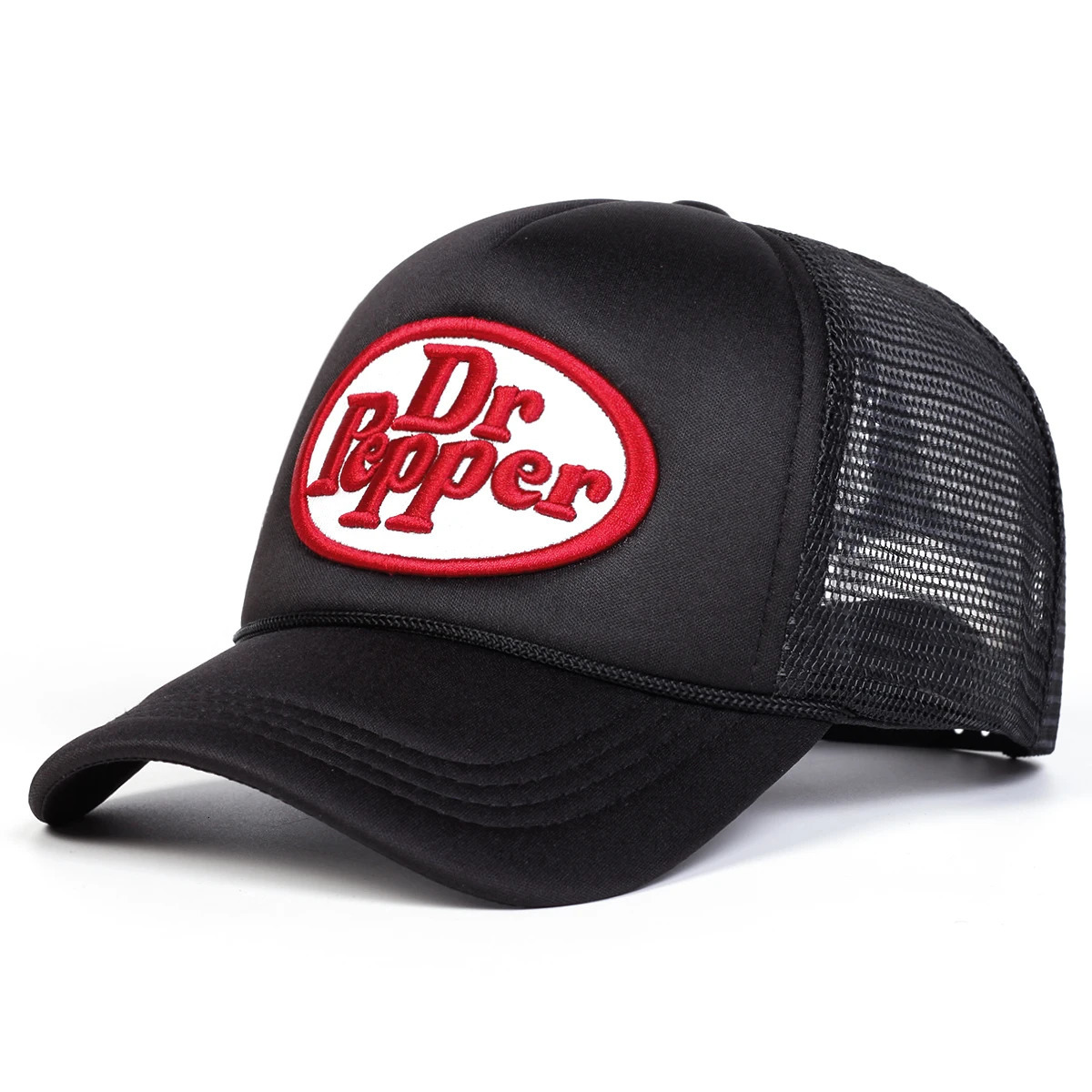 Unisex Dr Prpper Letter Embroidery Baseball Net Caps Spring Summer Outdoor Sunscreen Hat Adjustable Casual Trucker Hats 250610