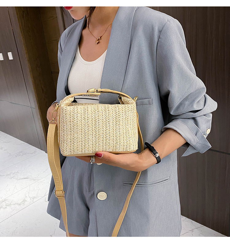 Free Shipping 2025 New Designer Bag Fashionable And High-quality Shopping Bag Multifunctional Crossbody Bag Simple And Fresh Straw Woven Single Should