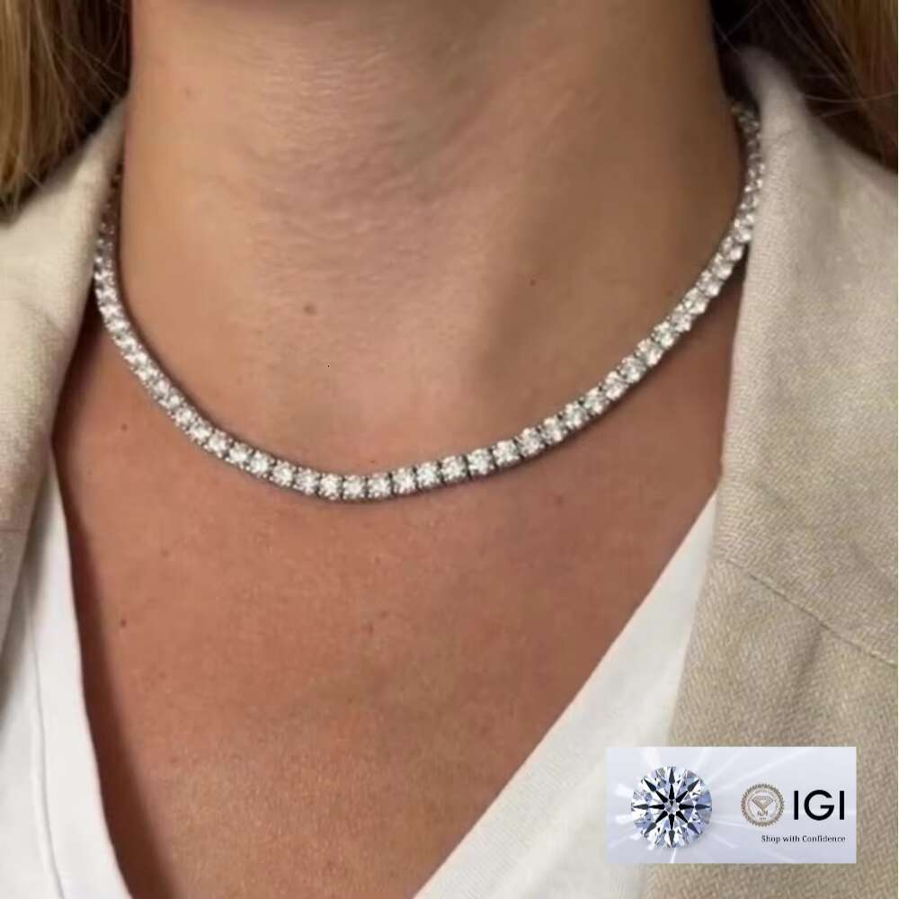 Lab Diamond Jewelry 9K Real Gold VVS D Diamond Synthetic Igi Certified Lab Grown Diamond Tennis Bracelet