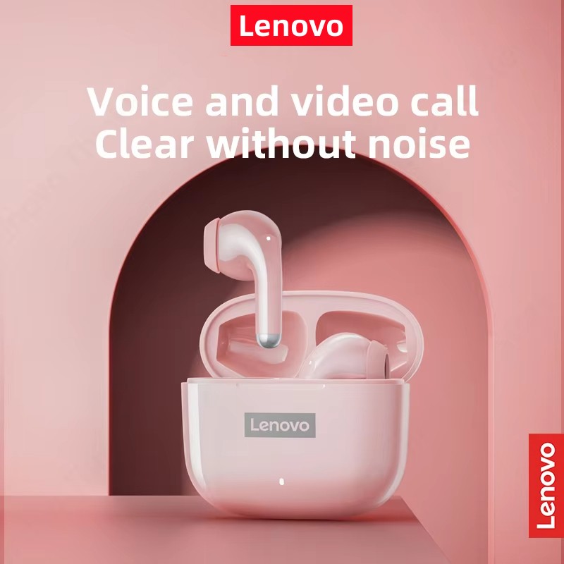 Lenovo TWS Headphones Sport Earphones Wireless Bluetooth Noise Reduction Touch Control HD Call With Mic LP40 Pro