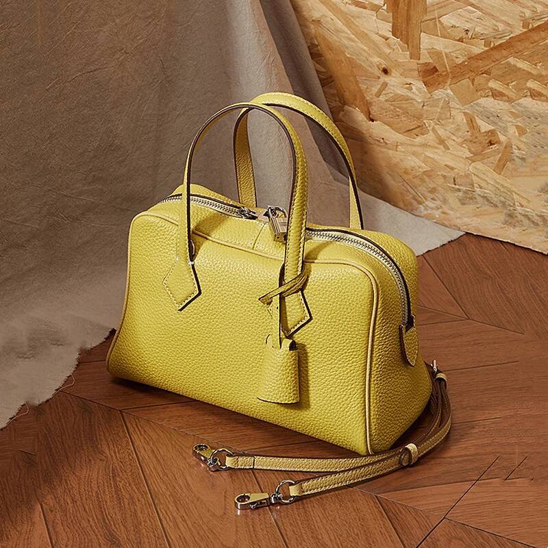 DHGM DHGM Hifashion 100% Genuine Leather Crossbody Shoulder Bags For Women 2025 Trend Designer Top Handle Satchel Boston Ladies Handbags